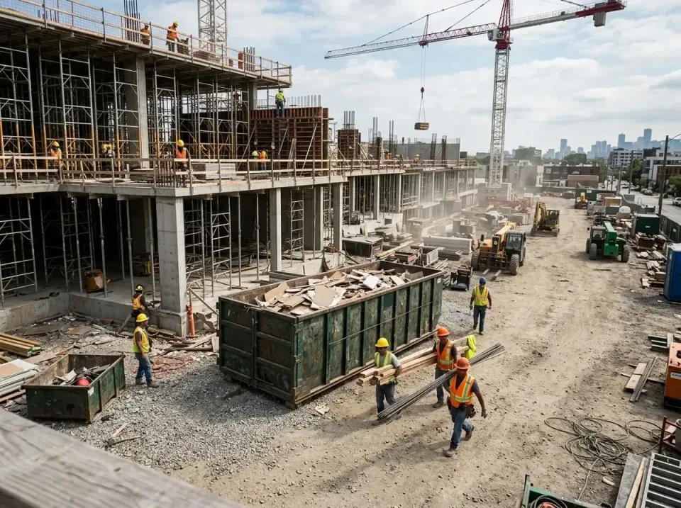 commercial-construction-site-w-002 — frequently asked questions, Low Cost Construction Dumpster Rental in Fair Lawn, NJ